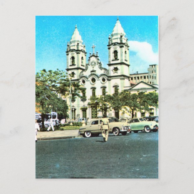 Carte Postale Recette     VintageBrésil, Cathédrale Baroque (Devant)