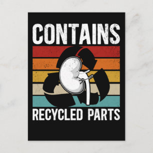 Carte Postale Receveur d'organe Greffe de rein mignon