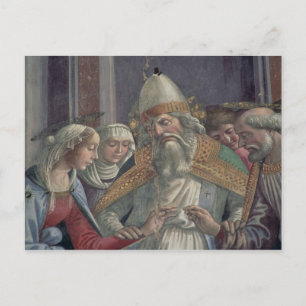 Carte Postale Recevoir l'Anneau, du Mariage des Vierges