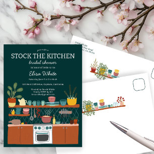 Carte Postale RECHARGEZ LA CUISINE Invitation pour une fête de m