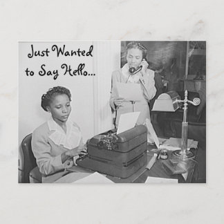 Carte Postale Recherché de dire Hello Postcard