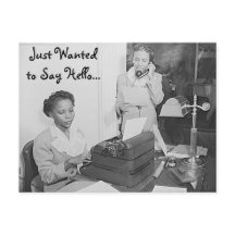 Recherché de dire Hello Postcard