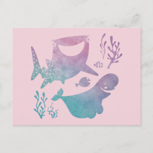 Carte Postale Recherche graphique d'aquarelle Dory
