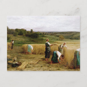 Carte Postale Récolte, 1874