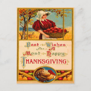 Carte Postale Récolte de pommes