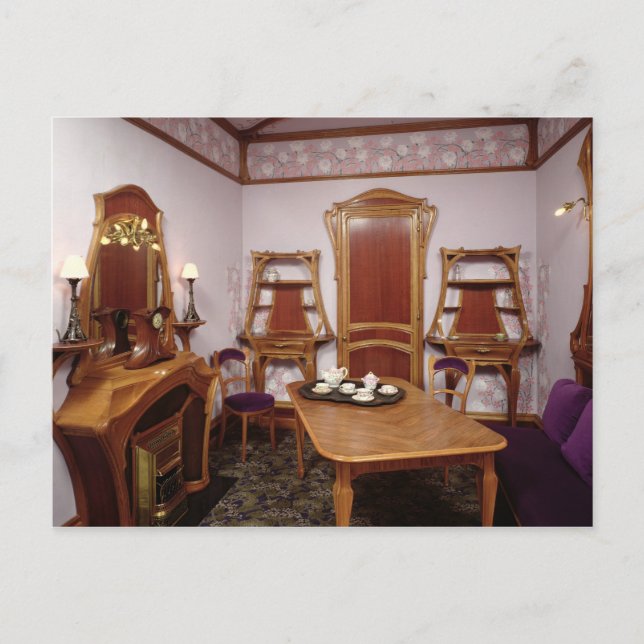 Carte Postale Reconstruction d'un salon du Café de Paris (Devant)