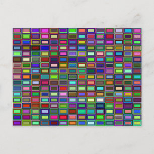 Carte postale Rectangles imbriquées