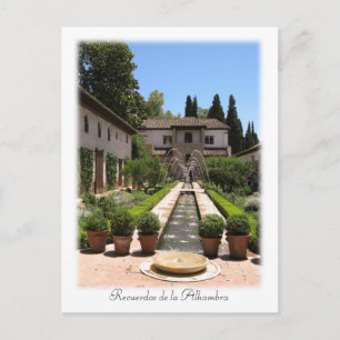 Carte Postale Recuerdos de la Alhambra