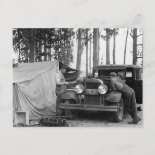 Carte Postale Récupérateurs de pois du Vermont : 1935