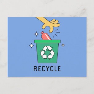 Carte Postale Recycler // Sensibilisation aux changements climat