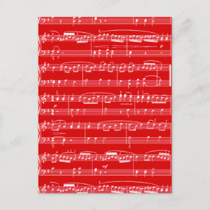 Carte Postale red