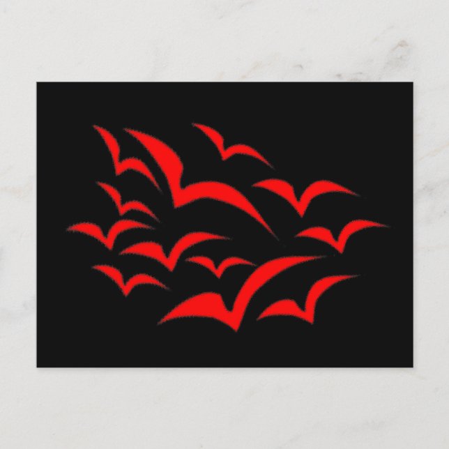 Carte postale Red Bat Cloud (Devant)