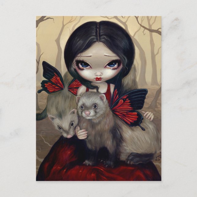 Carte postale "Red Butfly Ferrets" (Devant)