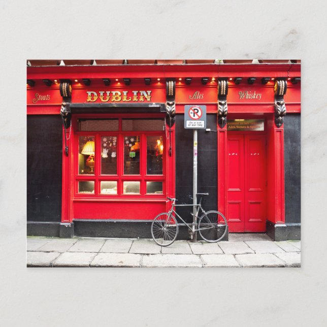 Carte Postale Red Dublin Pub (Devant)