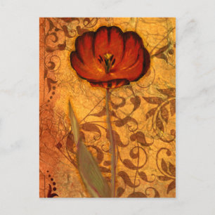 Carte Postale Red Flowers