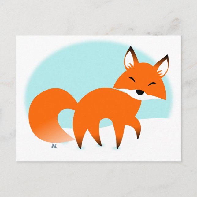 Carte postale Red Fox Holiday (Devant)