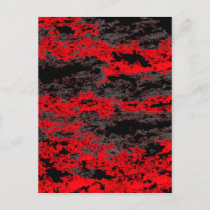 Carte postale Red Grunge Nuages