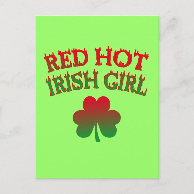 Carte Postale Red Hot Irish Girl (Devant)
