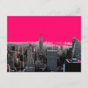 Carte Postale Red Pop Art New York