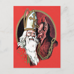 Carte Postale Red St Nicholas Krampus