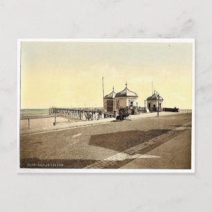 Carte Postale Redcar, jetée, Yorkshire, Angleterre rare Photochr