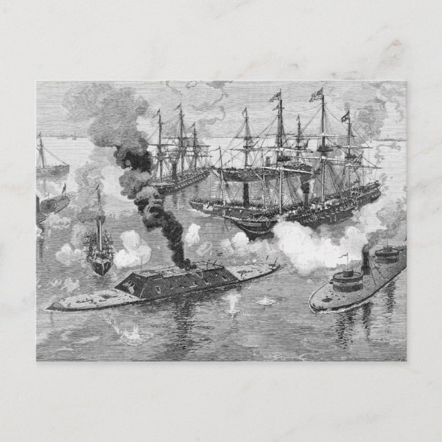 Carte Postale Reddition du "Tennessee", bataille de mobile (Devant)