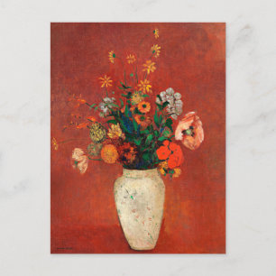 Carte Postale Redon - Bouquet dans un vase chinois