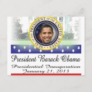 Carte Postale Réelection du président Obama 2012