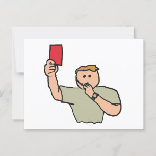 Carte Postale Référence de football Red Card