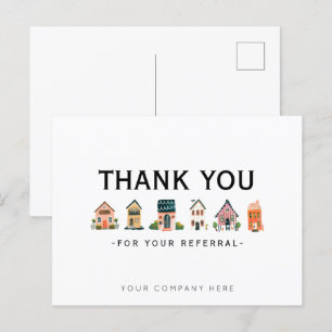 Carte Postale Référence Merci de marketing immobilier 