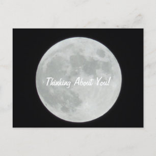 Carte Postale Réfléchir à votre Pleine lune