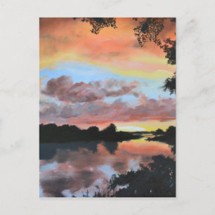 Carte Postale Reflets du fleuve Zambèze
