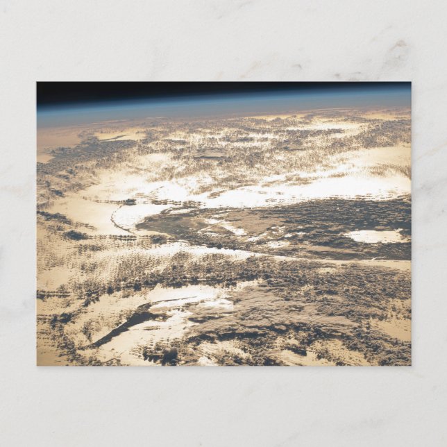 Carte Postale Reflets du soleil sur l'océan Atlantique (Devant)