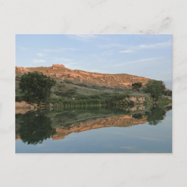 Carte Postale RÉFLEXION au parc d'état du lac Scott Kansas (Devant)