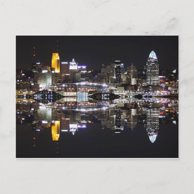 Carte Postale Réflexion de Cincinnati (Devant)