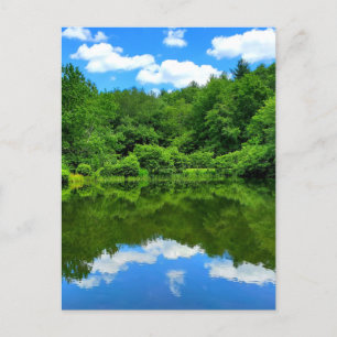 Carte Postale Réflexion de l'étang
