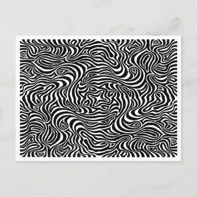 Carte Postale Réflexion De Vous Motif Sauvage Design (Devant)
