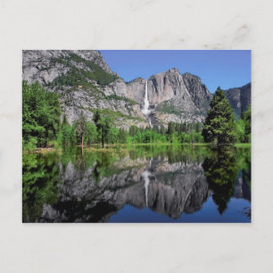 Carte Postale Réflexion des chutes de Yosemite