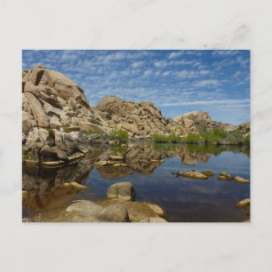 Carte Postale Réflexion du barrage Barker à Joshua Tree I