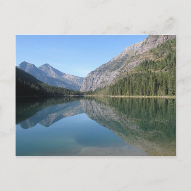 Carte Postale Réflexion du lac Avalanche (Devant)
