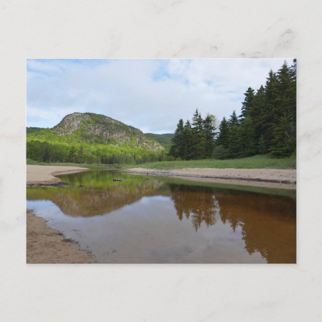 Carte Postale Réflexion sur la tête à Sand Beach (Devant)
