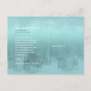 Carte Postale Réflexions aquarelle MerciTeal ID774