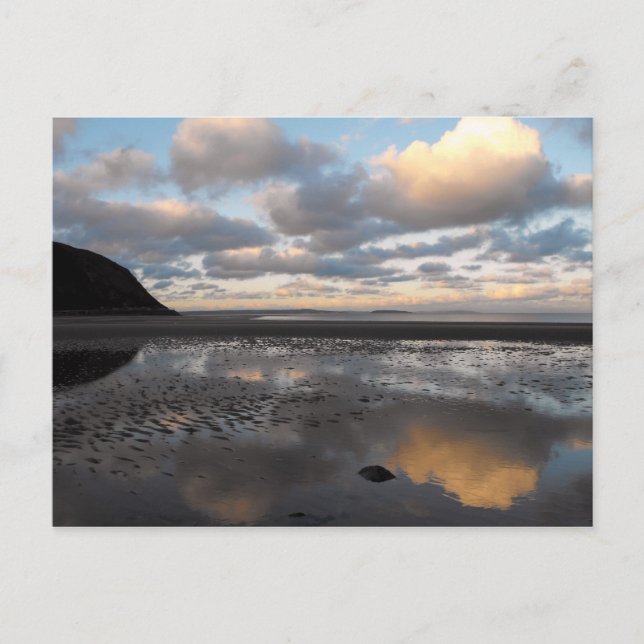 Carte Postale Réflexions de Conwy Beach (Devant)
