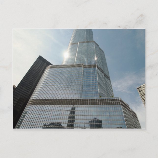 Carte Postale Réflexions en Blue, Chicago, IL (Devant)