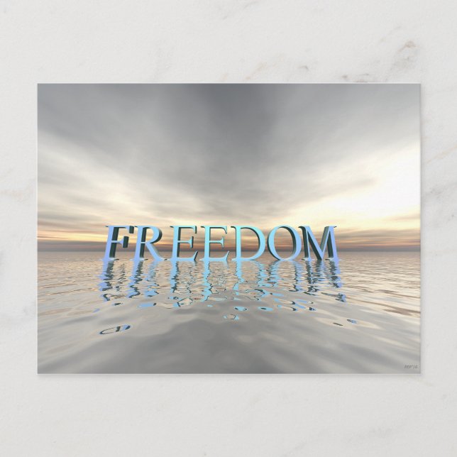 Carte Postale Réflexions sur la liberté (Devant)