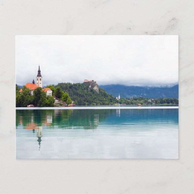 Carte Postale Réflexions sur le lac, Slovénie (Devant)