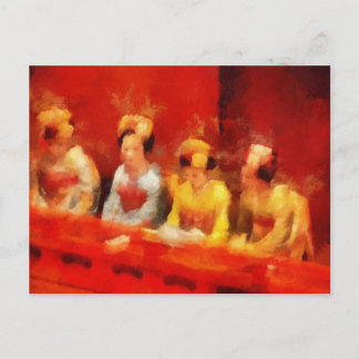 Carte Postale Regardant l'art Kabuki
