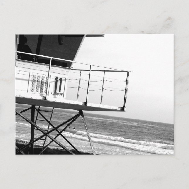 Carte postale Regarder les surfeurs (Devant)