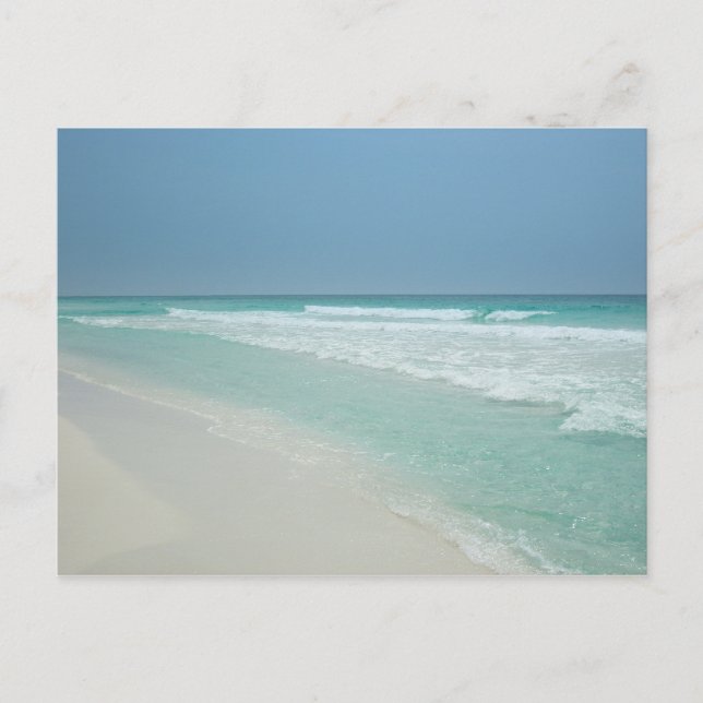 Carte Postale Regarder les vagues rouler dans (Devant)