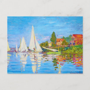 Carte Postale Regatta à Argenteuil Claude Monet